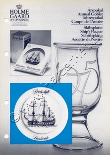 Holmegaard Glasvrk katalog november, 1974
