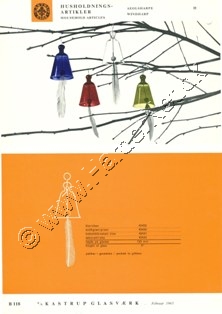 Kastrup Glasværk katalog februar, 1965