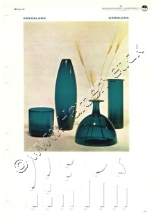 Holmegaard Glasværk katalog marts, 1961