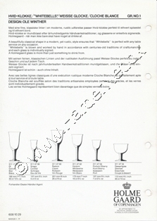 Holmegaard Glasvrk katalog januar, 1977