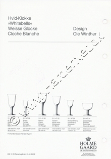 Holmegaard Glasvrk katalog, 1985  