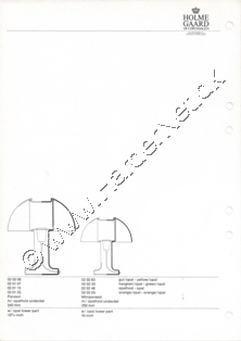 Holmegaard Glasvrk katalog 1967-1973 