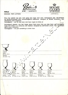 Holmegaard Glasvrk katalog 1975