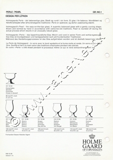 Holmegaard Glasvrk katalog november, 1976