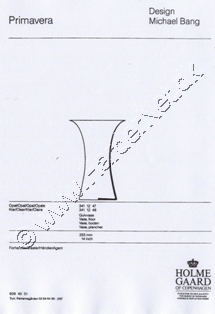 Holmegaard Glasvrk katalog marts, 1987