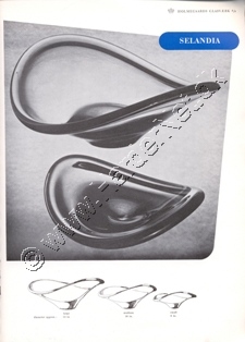 Holmegaard Glasvrk katalog januar, 1954 UK