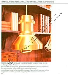 Holmegaard Glasvrk lampe katalog oktober, 1976