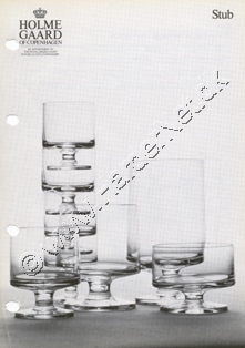Holmegaard Glasvrk katalog 1971