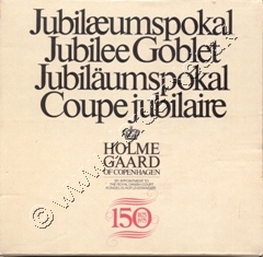 Jubilumspokal for Holmegaard Glasvrk 150 rs jubilum, 1975.