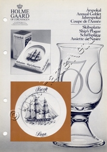 Holmegaard Glasværk katalog 1976