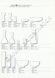 Kastrup-Holmegaard Glasværker katalog 1963-1973