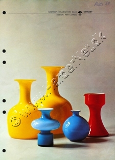 Kastrup-Holmegaard Glasværker katalog marts, 1969