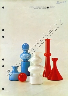 Kastrup-Holmegaard Glasværker katalog marts, 1969