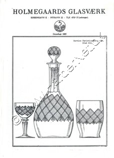 Holmegaard Glasværk krystal katalog 1928 med tillæg 1934