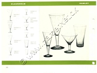 Holmegaard Glasværk katalog 1958-1965