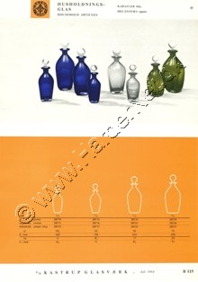 Kastrup Glasvrk katalog juli, 1964