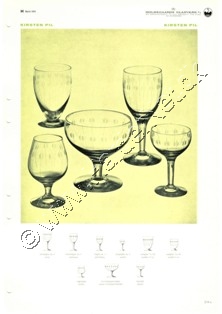 Holmegaard Glasvrk katalog marts, 1959