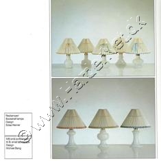 Holmegaard Glasværk lampe katalog oktober, 1984