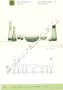 Kastrup Glasvrk katalog maj, 1960
