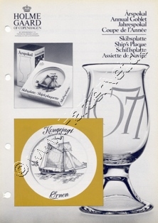 Holmegaard Glasværk katalog oktober, 1976
